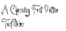A Charming Font Outline